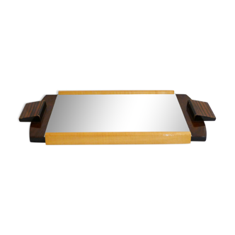 Two-tone art deco mirror top