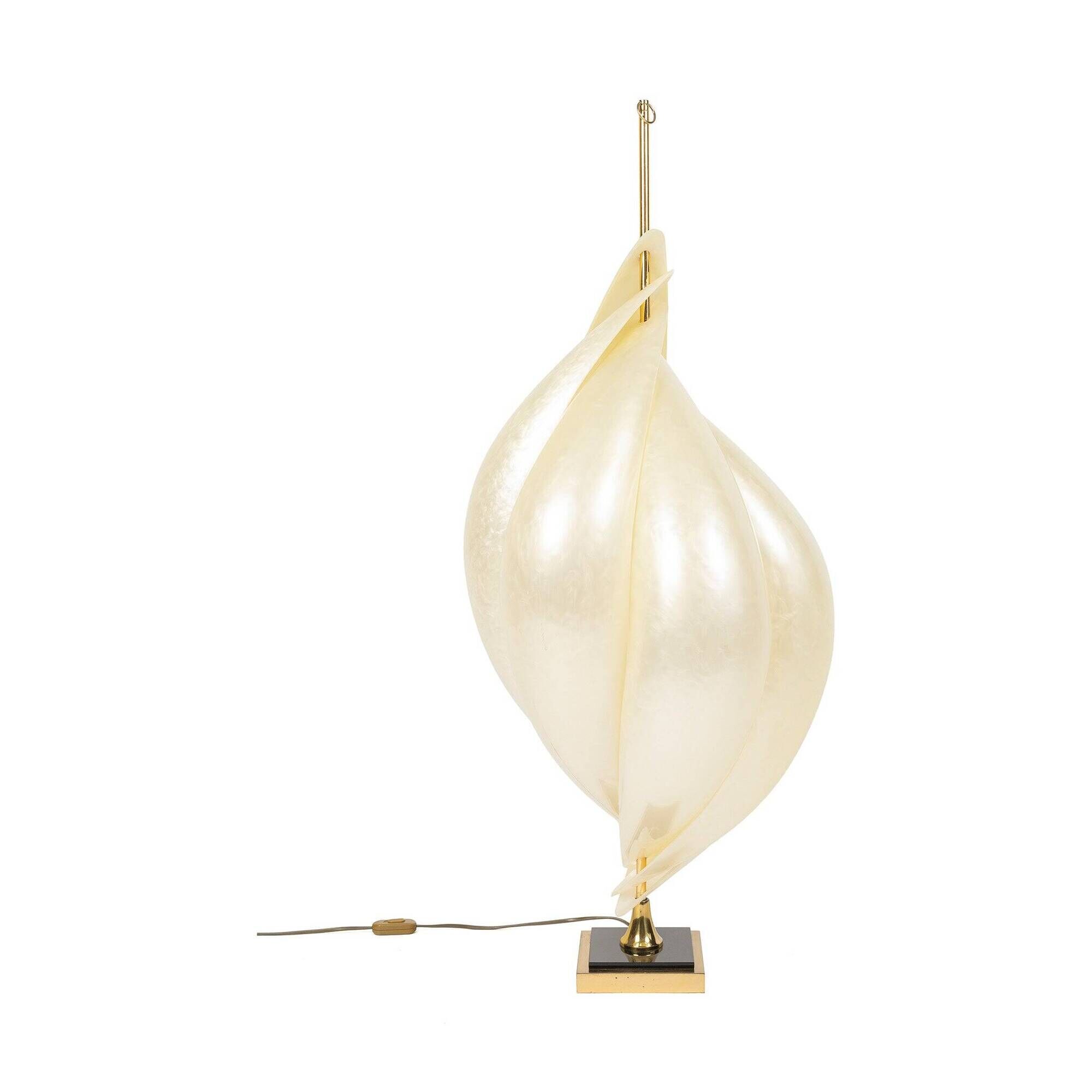 "Shell" lamp from Maison Rougier, Canada, 1970s.