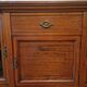 English mahogany glass-fronted buffet