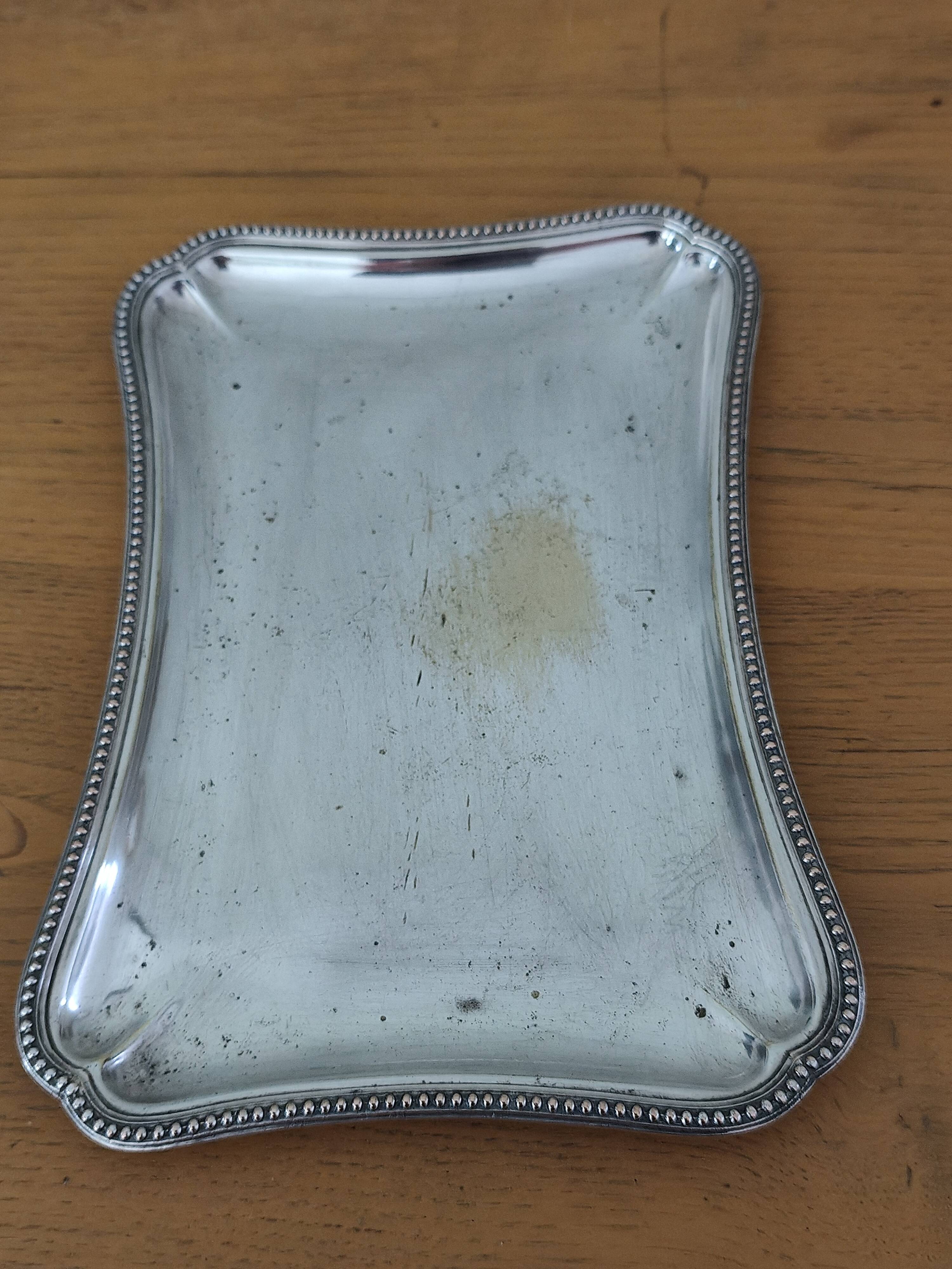 Antique silver-plated centrepiece with hallmark.