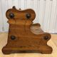 Small library step stool in oak from the 19th century.