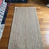 Tapis rectangulaire en toile de jute