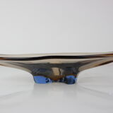 Mid-Century Art Glass Bowl by Zelezno Borske Sklo, 1960's