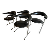 Set of 4 "Airport Model 037" chairs by Geoffrey Harcourt for Hans Kaufeld, 1960s