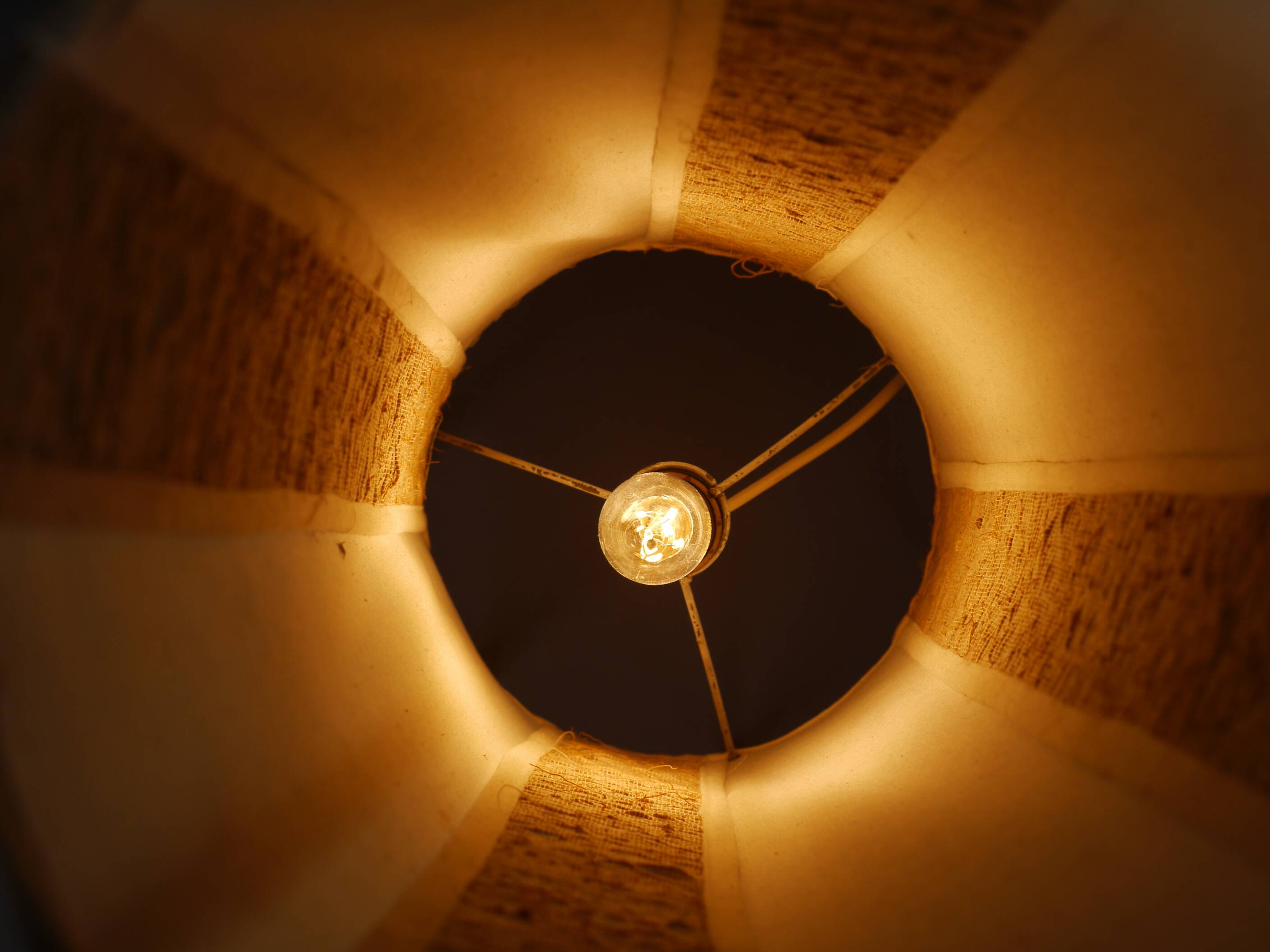 Lampadaire en bambou de Louis Sognot, années 1950