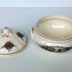 Earthenware tureen from sarreguemines obernai model illustrated by henri loux