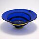 Blue art glass bowl, 1960s
