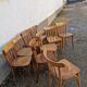 Lot de neuf chaises disparates