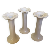 Trio of flower candle holders Fereiras Portugal