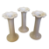 Trio of flower candle holders Fereiras Portugal