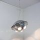 Vintage 'Vog' hanging steel lamp design by AZ Pavia, ITALY 1970s