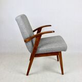 Set of  vintage armchairs chairs 300-123, design by M. Puchała - grey herringbone