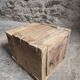 French antique oak safe, lockable rustic chest, circa 1750–1850.