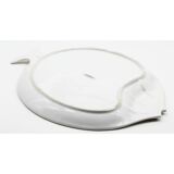 Large dish white ceramic fish