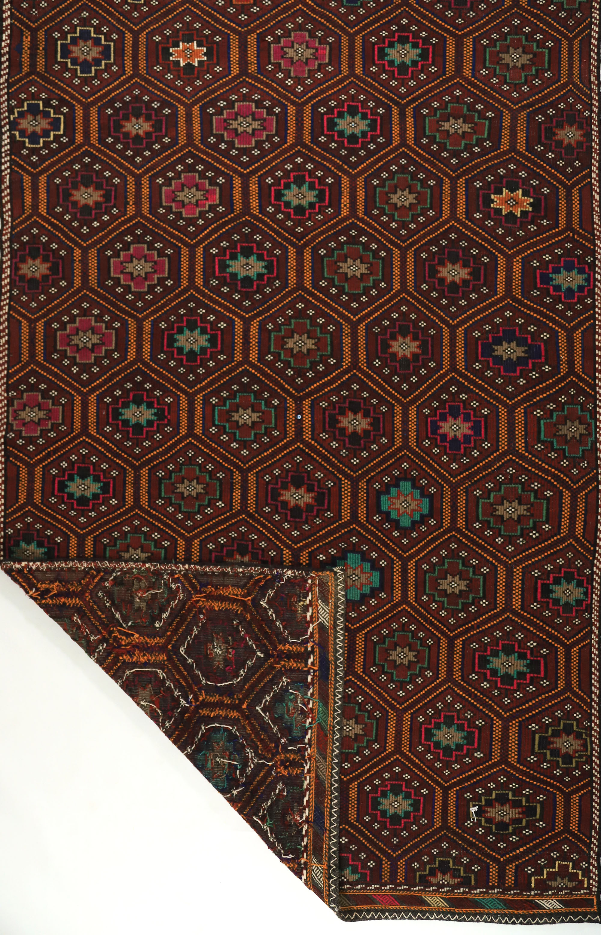 Tapis kilim anatolien fait à la main 336 cm x 203 cm