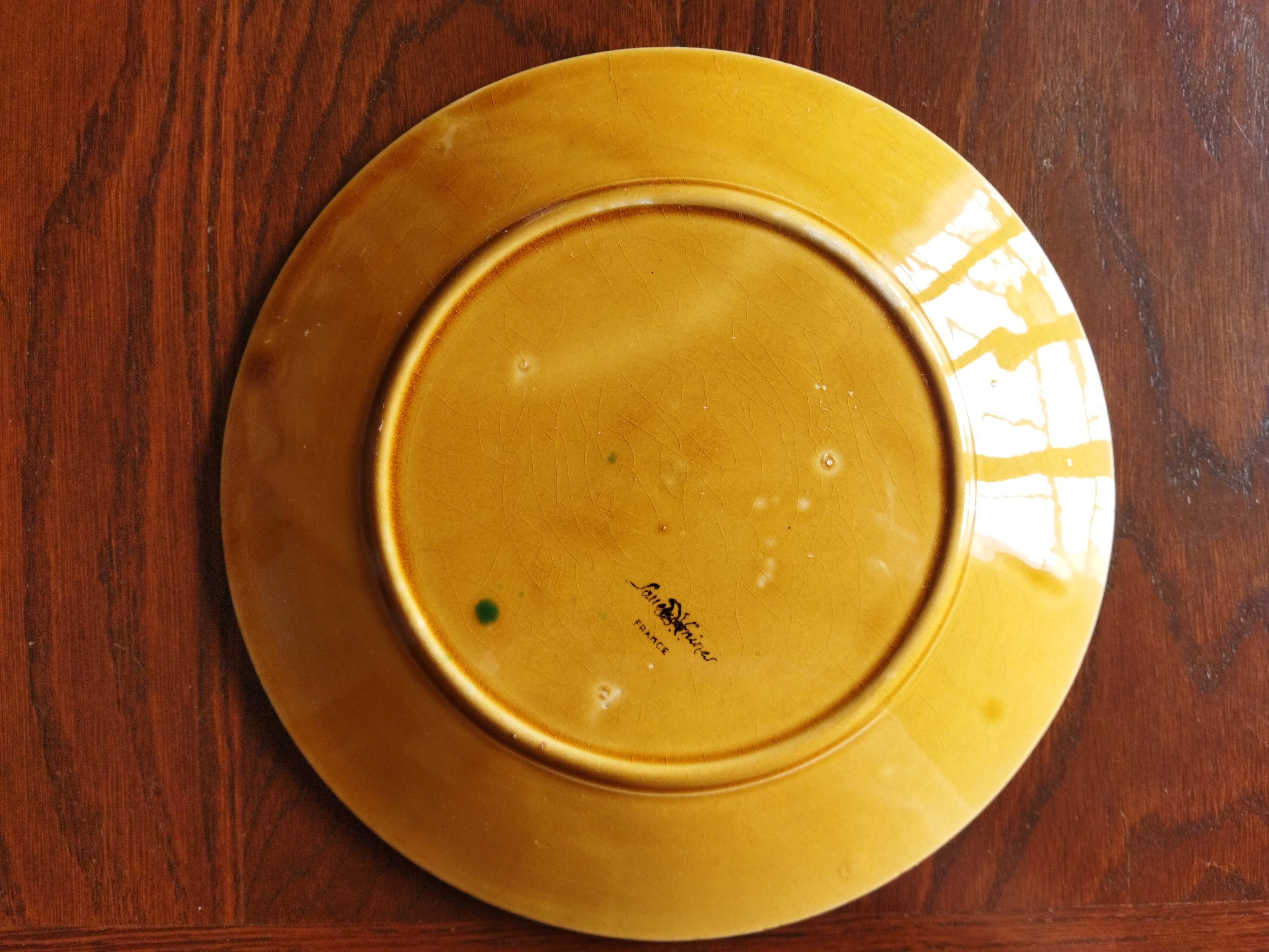 2 Sarreguemines asparagus plates