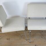 Pair of 60s heaters, steel and wool, France