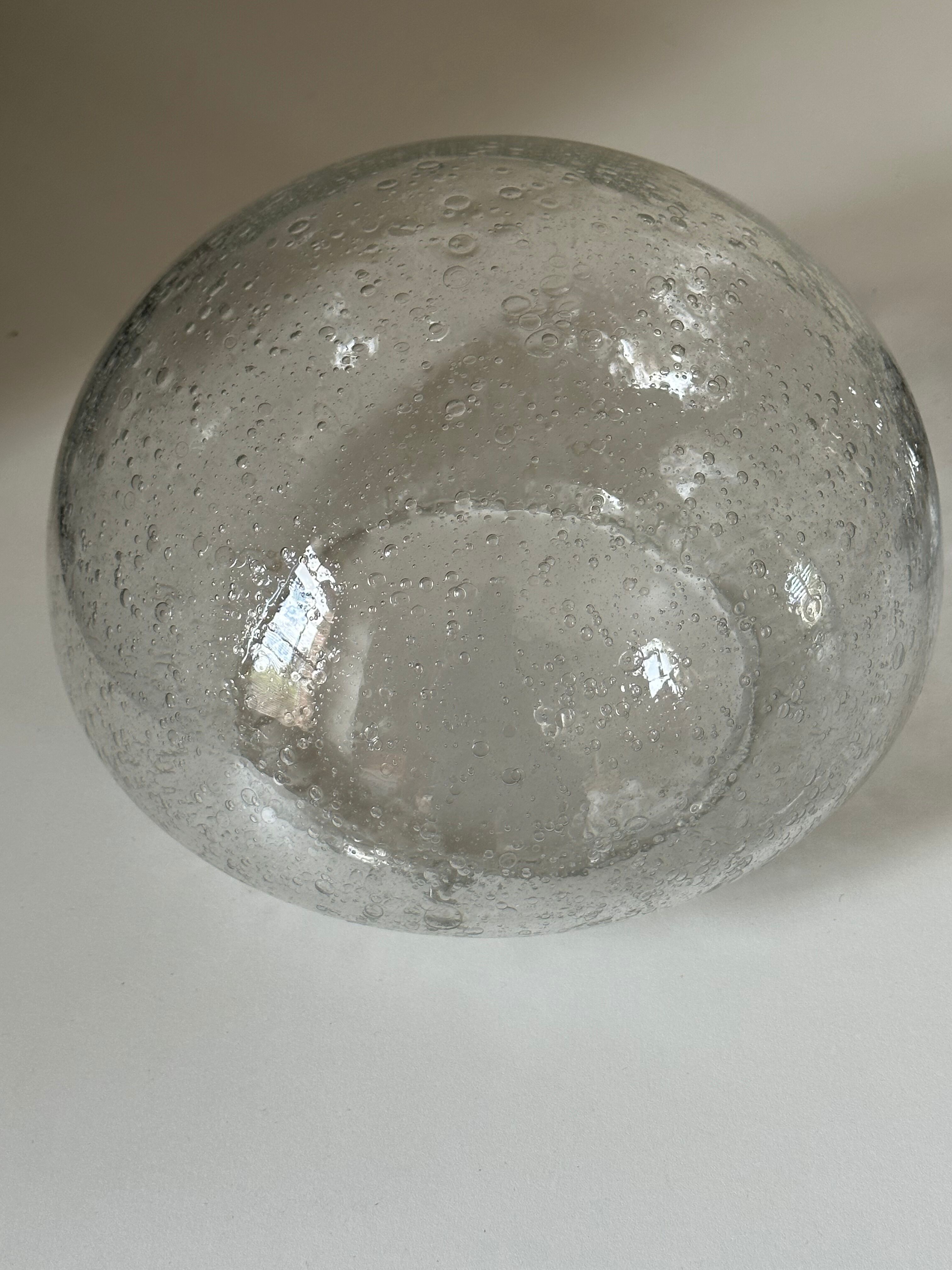 Bubble glass lamp vintage design 70 years