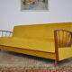 Yellow sleeper sofa 1960s