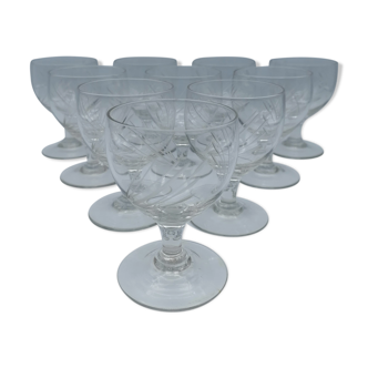 Ensemble de verres à pied art déco