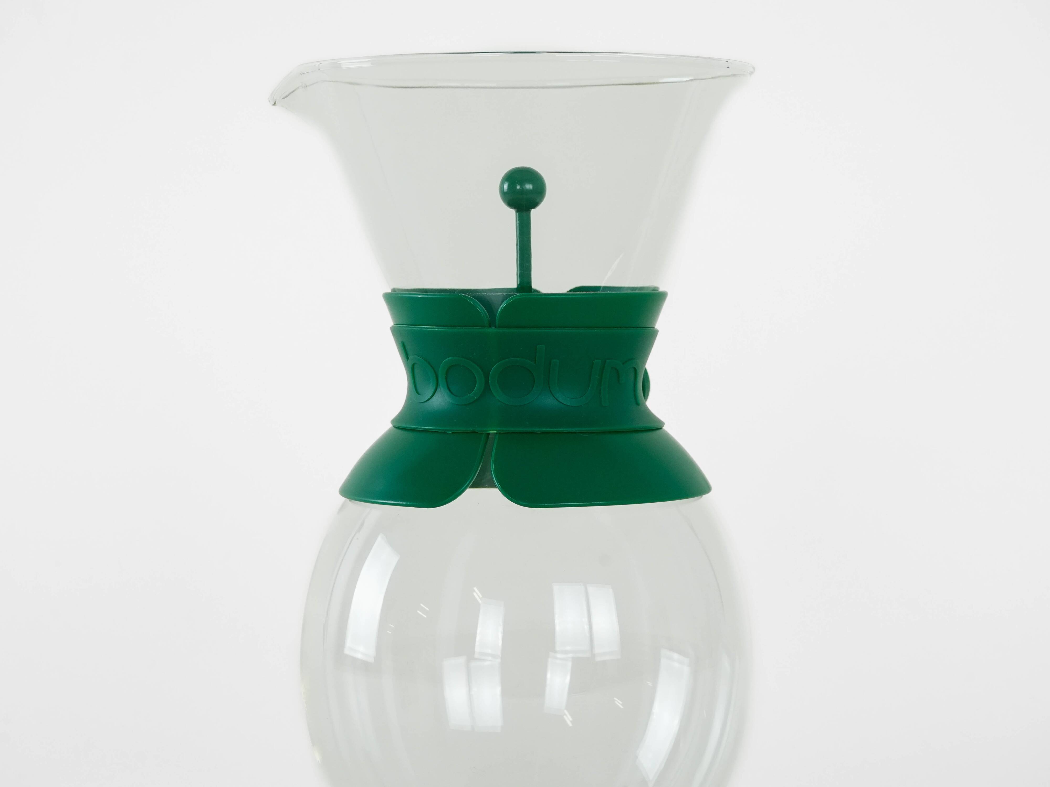 Glass coffee pot, Danish design, 1980s, manufactured by Bodum