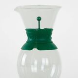 Glass coffee pot, Danish design, 1980s, manufactured by Bodum