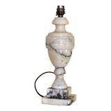 Alabaster lamp base - white stone lamp