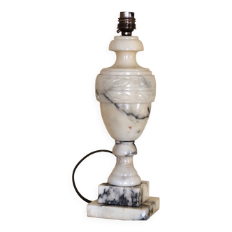 Alabaster lamp base - white stone lamp