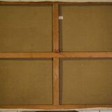 Oil painting on canvas in post-impressionist figurative style, Canal Poirot, 20th century 1980.