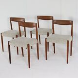 Set of 4 JCA Jensen chairs ‘Hornum’ design danois