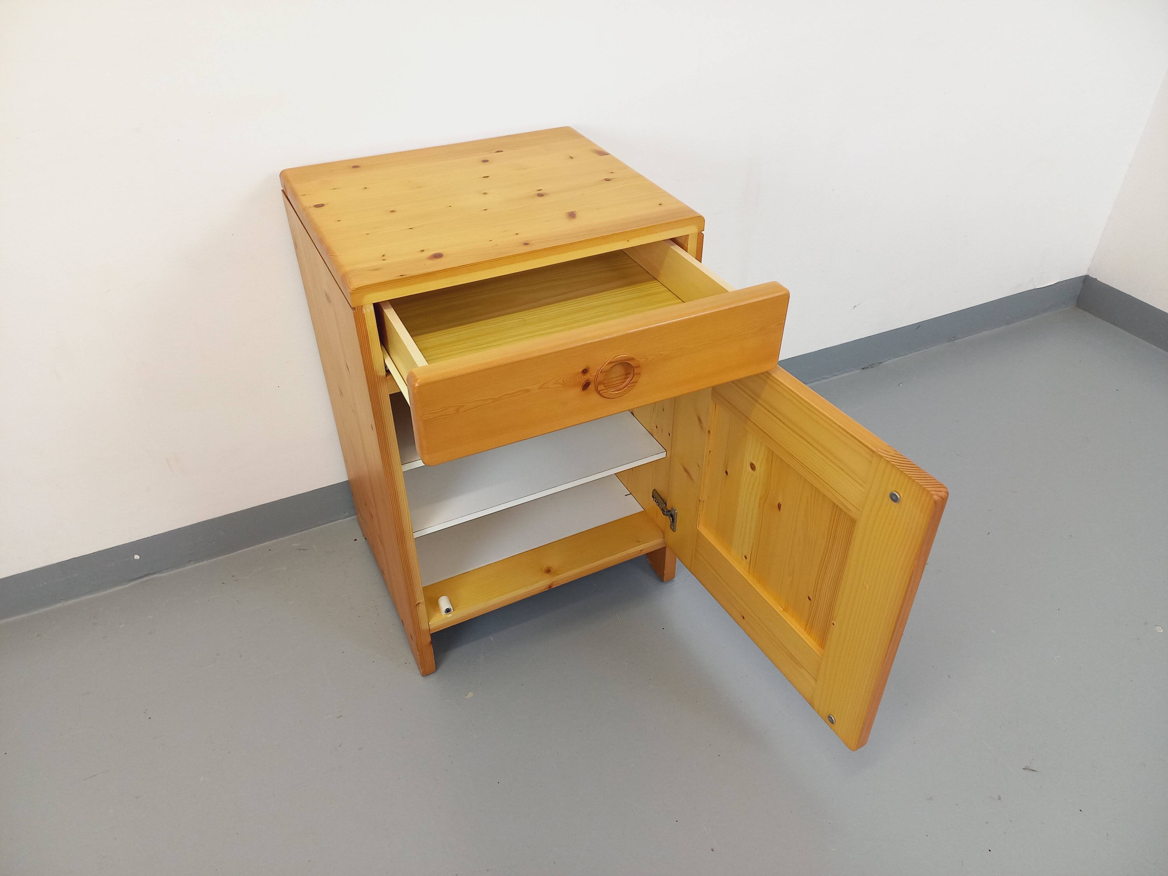 selected by Charlotte Perriand Les Arcs vintage pine storage unit from the 60s and 70s