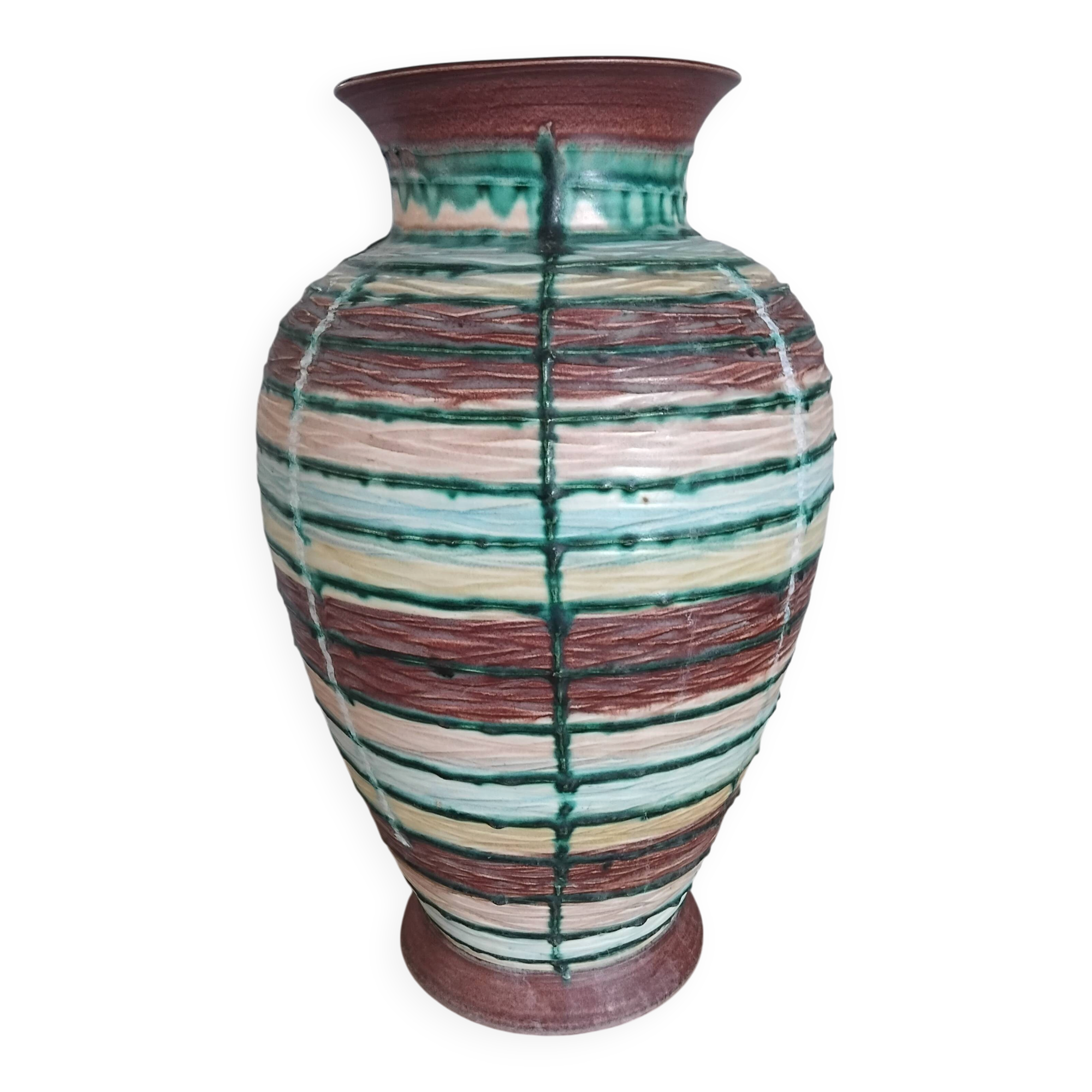 Vintage ceramic vase WEST GERMANY from the 50s 60s.