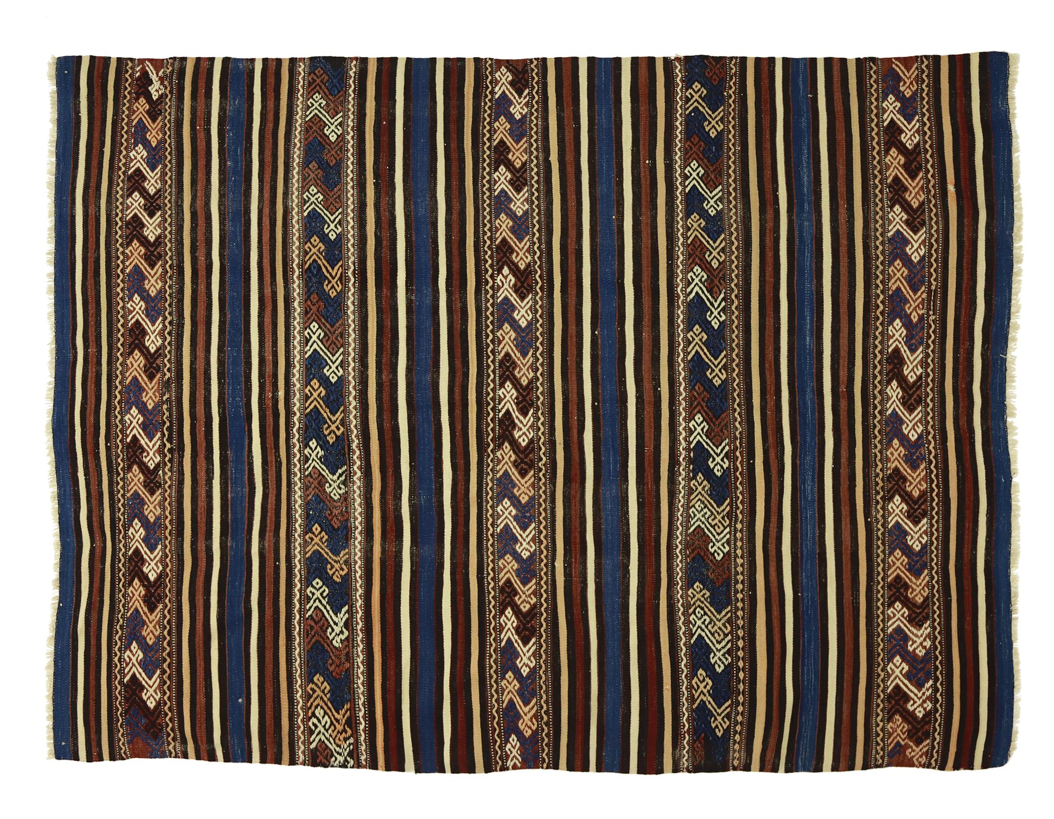 Anatolian handmade kilim rug 186 cm x 144 cm