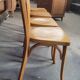 Series of 4 bistro chairs signed Baumann 1950 vintage
