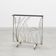 Art Deco Wrought Iron Plant Stand with Heron and Bulrushes, France, Circa 1