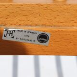 Fauteuil, modèle 1788, en cuir noir conçu par Hans J. Wegner