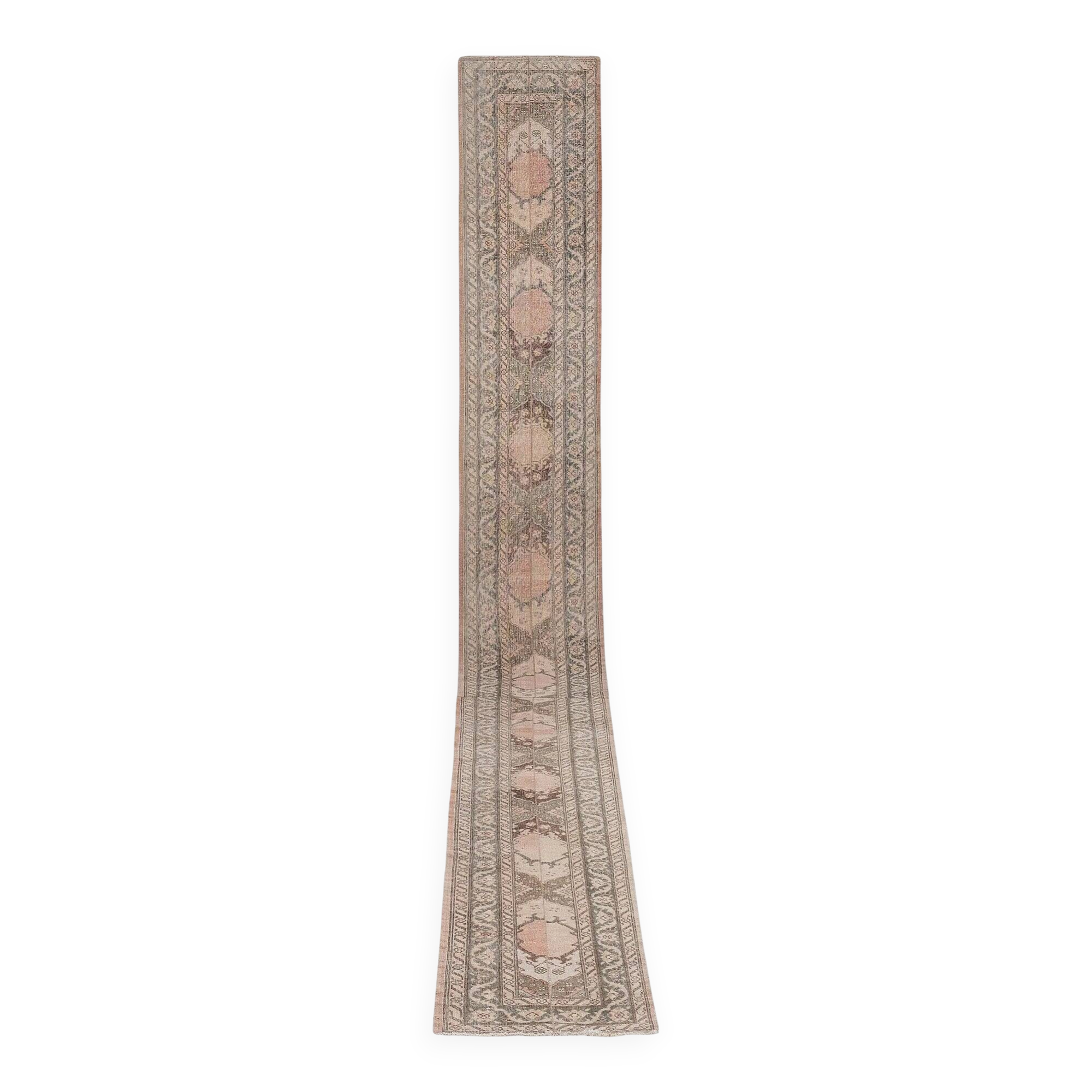 Vintage Turkish hallway rug 70x673 cm