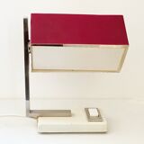 Mid century desk lamp with a rectangular shade