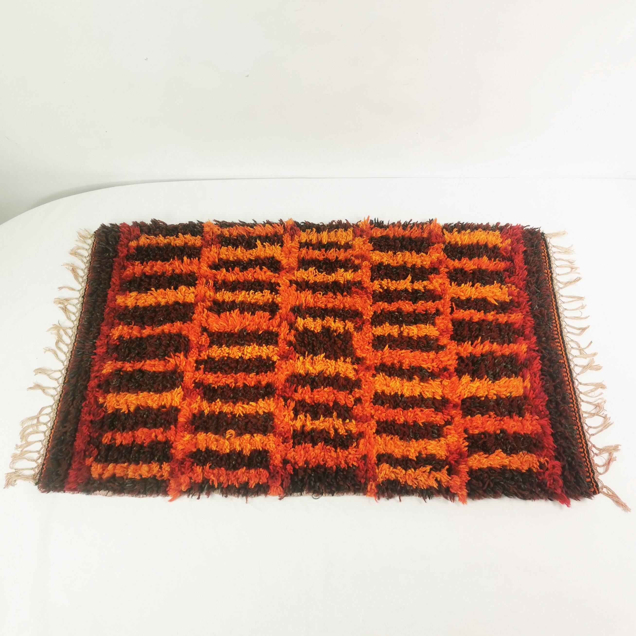Tapis space age, Danemark, années 1960.