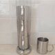 4 Grandes Tasses en inox et son support métallique