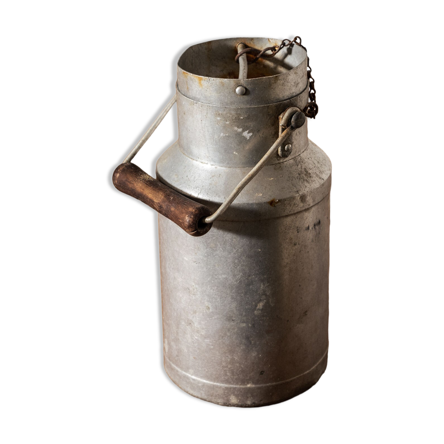 Dairy, Old Aluminum Milk Pot
