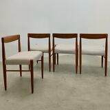 Danish midcentury teak dining chairs by H.W. Klein for Bramin 60s