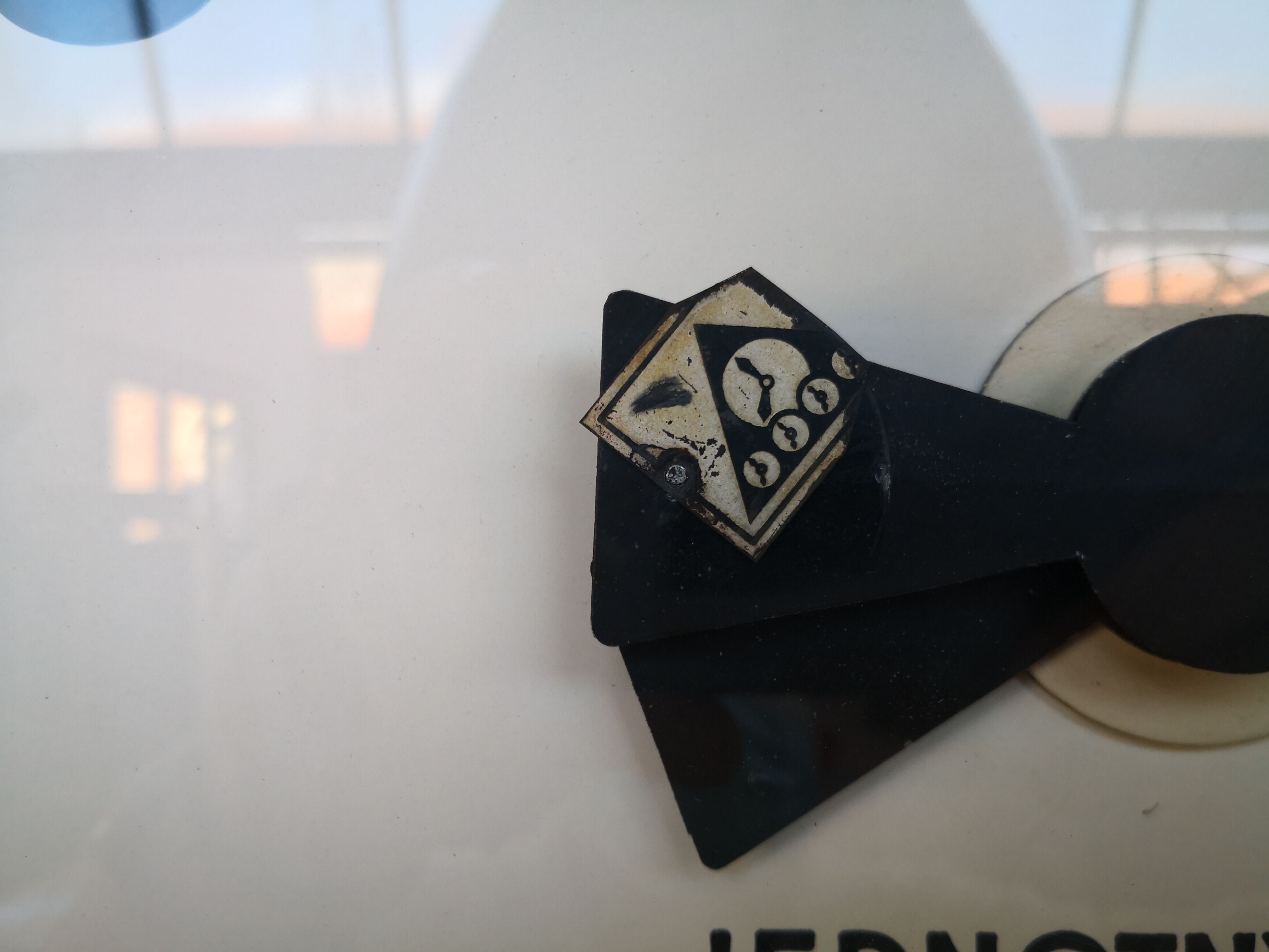 Czech station clock, pragueron, industrial style, 1960s