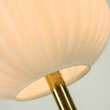 Mid-Century Brass & Glass Table Lamp