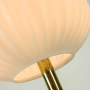 Mid-Century Brass & Glass Table Lamp