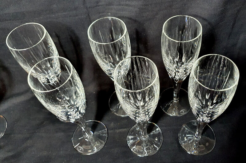 6 flutes a champagne cristal de lorraine