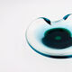 Murano Ashtray Galliano Ferro Sommerso Emerald Green 1960