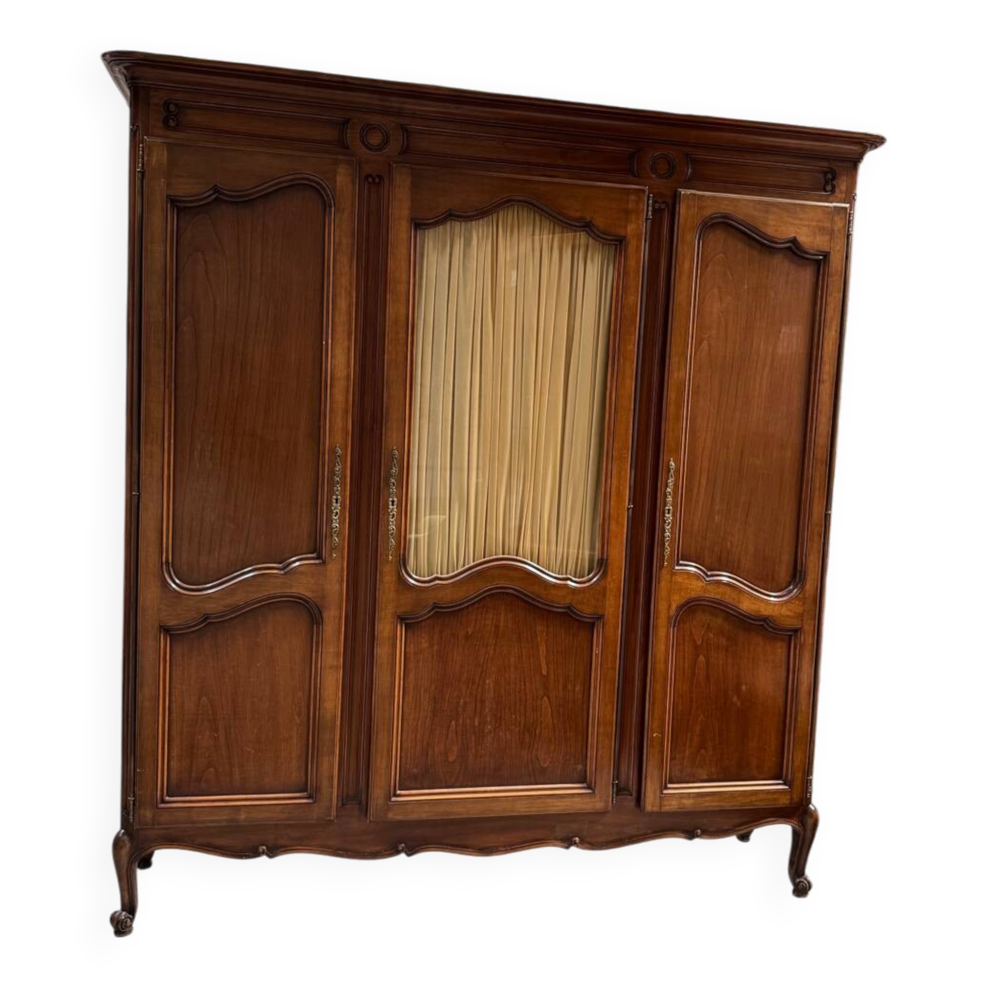 3-piece cherry wood bookcase, LXV style