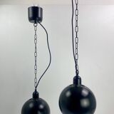 Vintage Space Age Pendant Light – Brown and Chrome, 1970s