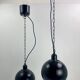 Suspensions Space Age marron et chromé, 1970